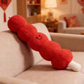 Candied Hawthorn Skewer Shaped Plush Throw Pillow